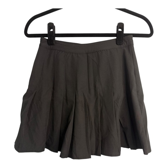 HALARA Dresses & Skirts - Halara Flat Front Pleated Mini 2-in-1 Tennis Skirt Black NWT XS NWT